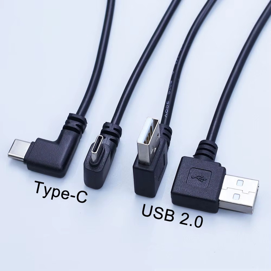 YanXi USB-C Winkelstecker Datenkabel zum DIY-Ladeanschluss in Schwarz - Bild 2
