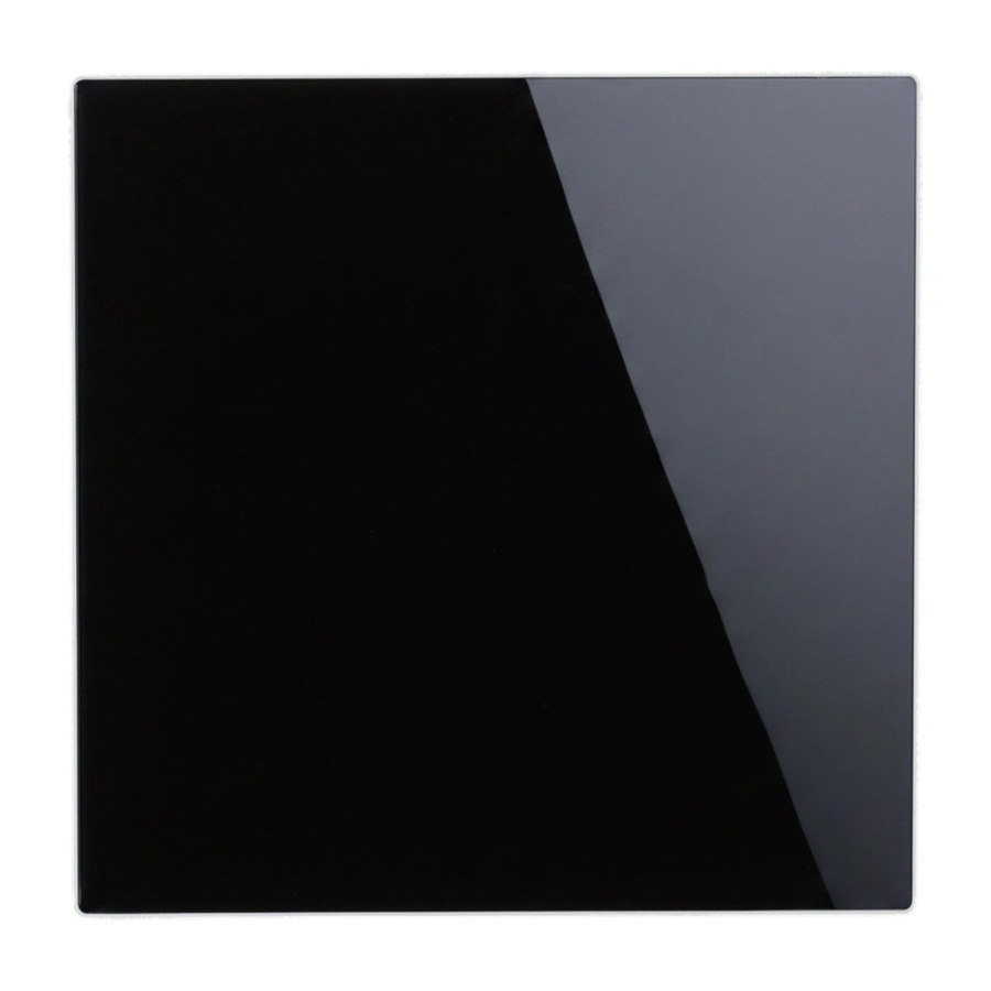 Magnetische Glas-Magnettafel von Relaxdays aus Glas und Metall in Schwarz, B/H: 50 x 50 cm - Bild 2