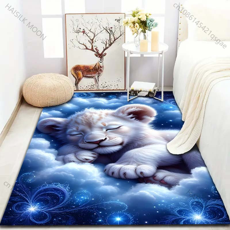 UQIDEHOME Bereichsteppich Schlafen in den Wolken Blau, Rechteckig, B/B/H: 60 x 40 cm - Bild 4