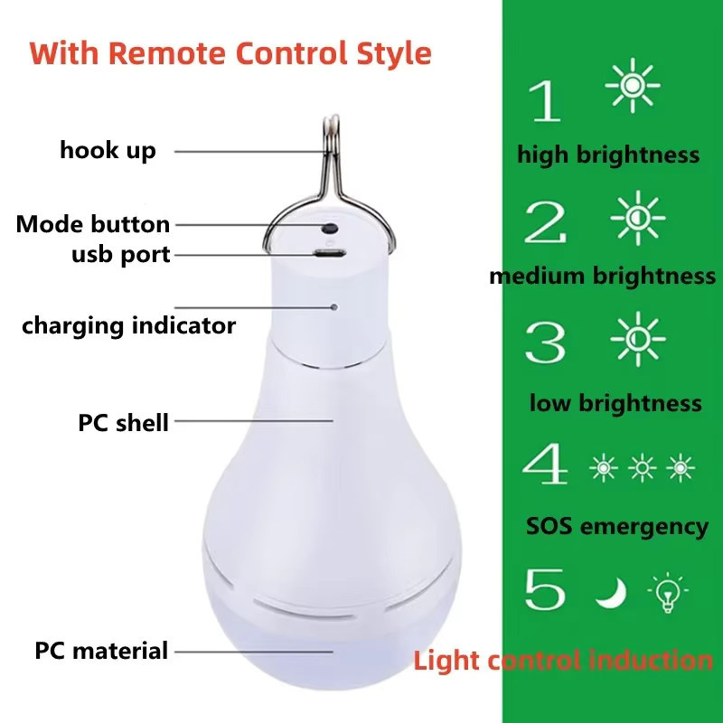 Feimefeiyou LED Solar Lampe in Weiß mit Fernbedienung und Timer, wasserdichte Außenleuchte für Garten, Camping und Angeln - Bild 2