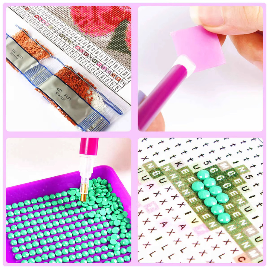 Evershine 5D DIY Diamantmalerei Schildkröte als rundes Mosaik-Bild in Multicolour zur Wanddekoration Durchmesser: 20 cm - Bild 1