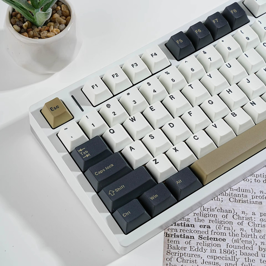 Readson PBT Tastenkappen im Cherry Profil für mechanische Tastaturen in Grün mit verschiedenen Layout-Optionen wie Deutsch, Hebräisch, Russisch, Spanisch, Französisch, Koreanisch und Japanisch - Bild 1