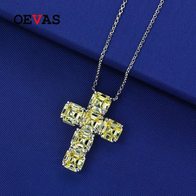 YIRAN Jewelry Anhänger Halskette, 925 Silber, Diamant, Zirkonia, Damen - Bild 1