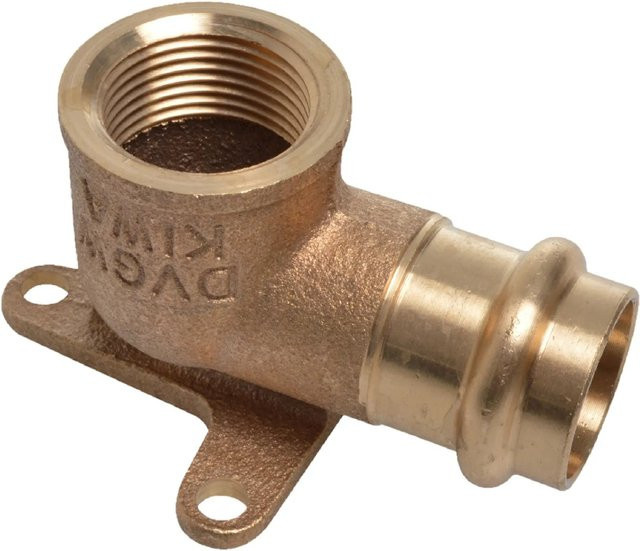 Kirchhoff RG-Wandscheibe 1 Muffe Blank aus Messing 1/2 Zoll IG (Breite: 18 mm, Tiefe: 18,7 mm) - Bild 1