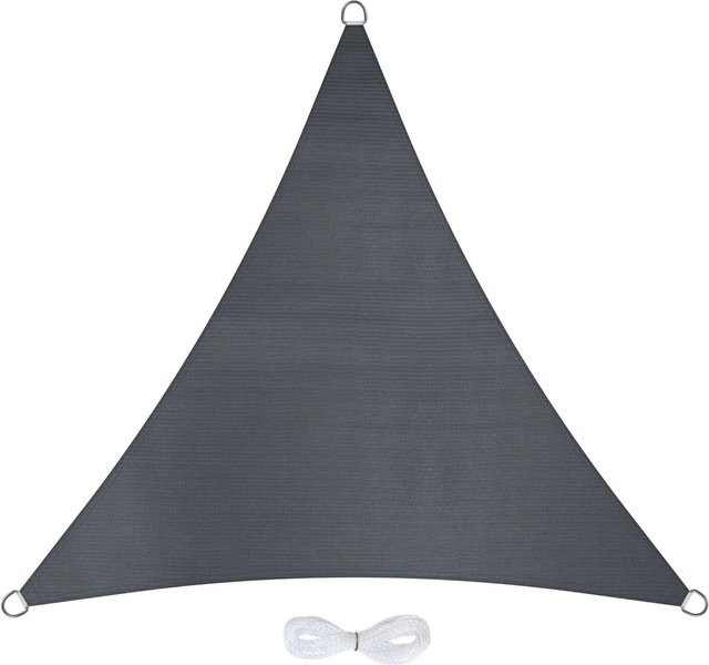 Jardinion Sonnensegel Dreieck Grau B/B/B: 3 x 3 x 3 m - Bild 1