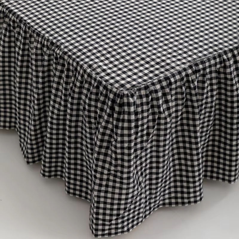 Bon enjoy Bettrock aus 100% Baumwolle im Plaid-Stil, Farbe: Schwarz - Bild 4