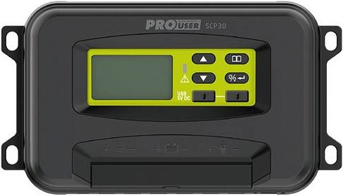 ProUser SCP30 Laderegler PWM 12V 24V 30A in Schwarz - Bild 1