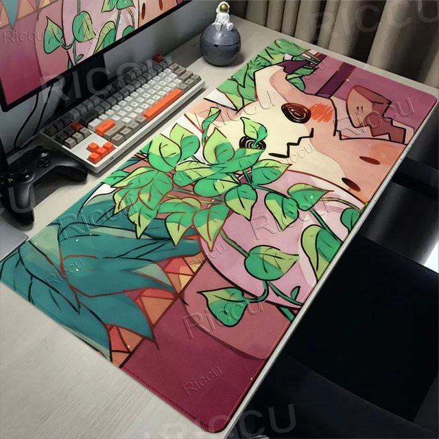 Potdemiel Gaming-Mauspad XXL mit Pokemon Mimikyu Motiv, Multicolour Tastaturunterlage für Gamer und E-Sports - Bild 1