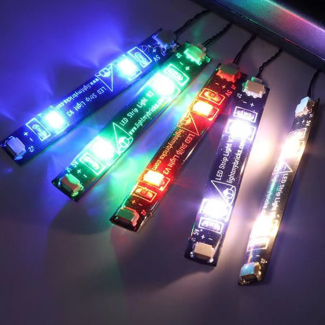 LYBMTWF RGB LED-Lichtstreifen Set, 3er Packung, Multicolor, USB-Anschluss, SMD-Technik für DIY-Beleuchtung - Bild 1