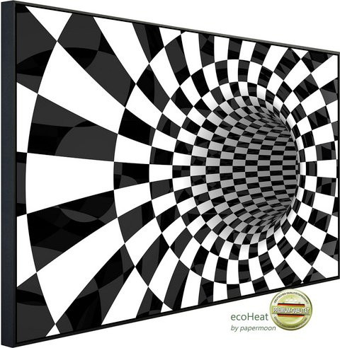 papermoon EcoHeat Infrarotheizung mit abstraktem Schwarzwald-Design in Bunt und Matt-Effekt, B/H/T: 60 x 50 x 60 cm - Bild 1