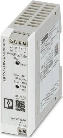 Phoenix Contact DC/DC-Wandler 1066718, 24 V/DC, 2.5A, grau - Bild 1