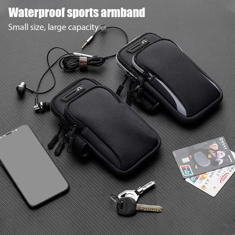 Universal Sport Armband Handyhalterung für iPhone, Xiaomi und Huawei bis 7,2 Zoll in Blau oder Schwarz - Bild 2