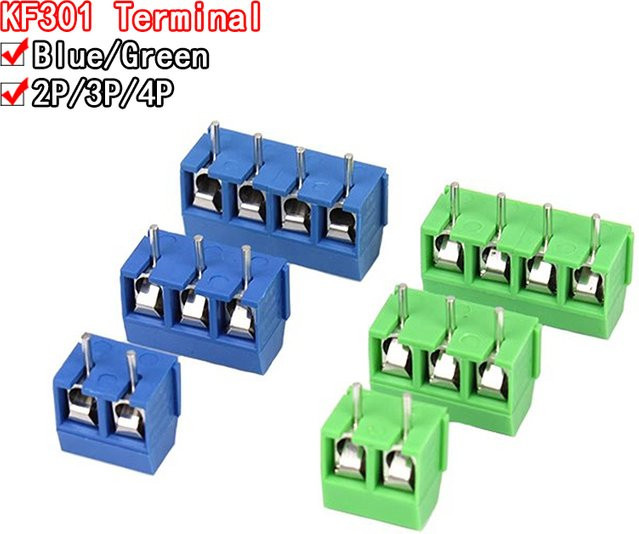 20 Stück Si Tai&SH KF301 Steckverbinder Set in Blau und Grün mit 5,0 mm Anschlussweite - Bild 1