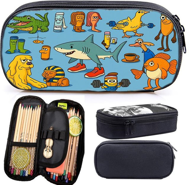 Fancy Style Studio Federtasche My Singing Monsters Motiv, bunte Reißverschluss-Bleistiftmappe für Schüler mit großer Kapazität - Bild 1