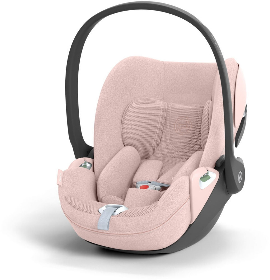 Cybex Platinum Cloud T i-Size Plus Babyschale mit Liegefunktion und 180 Grad Drehung in Peach Pink/Light Pink für 45-87 cm - Bild 1