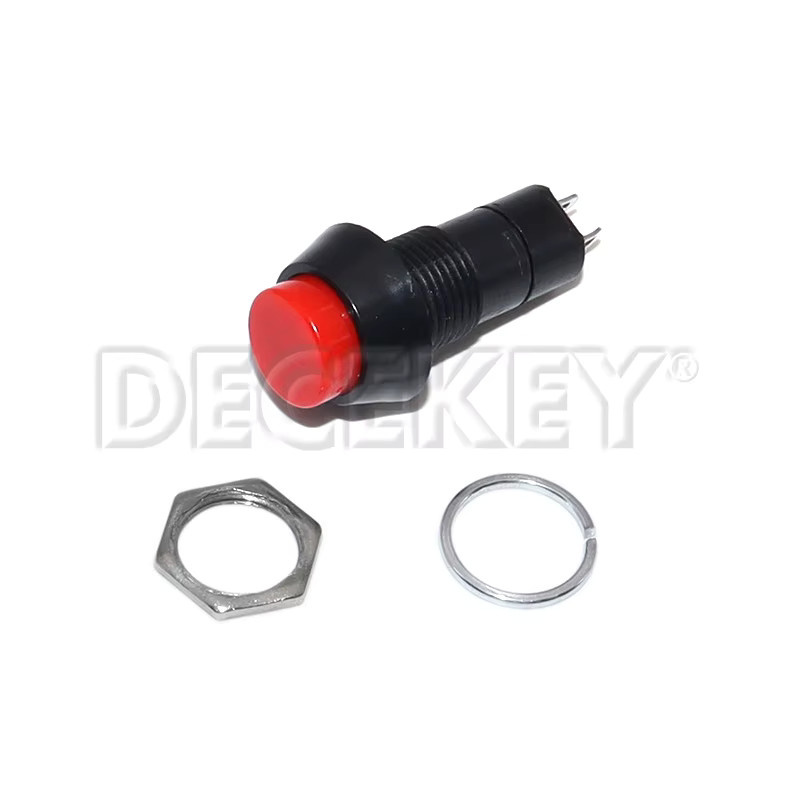 DECEKEY PBS-11A Kunststoff-Drucktastenschalter, momentan, 12mm, 3A, 250V AC, 2PIN, Mehrfarbig - Bild 2