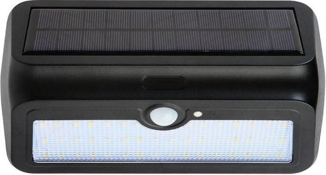 SIRIUS LED-Solarleuchte SIRIUS-2 in Schwarz mit PIR-Bewegungssensor, IP44, 4000K Kaltweiß - Bild 1
