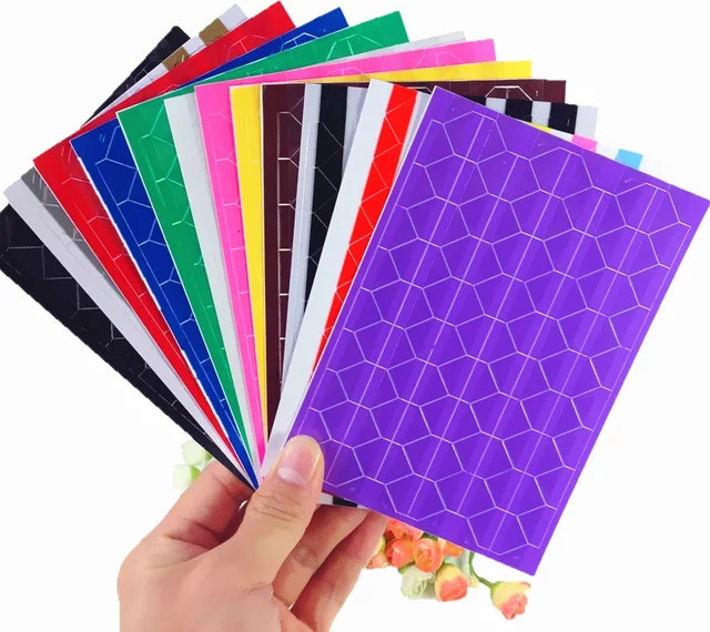 Bunte PVC Foto-Eckaufkleber für DIY Tagebücher und Bastelarbeiten in Rot und Weiß - Bild 1