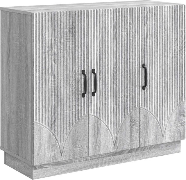 vidaXL Sideboard Modern in Grau Sonoma aus Holzwerkstoff, B/T/H: 89 x 34,5 x 77 cm - Bild 1
