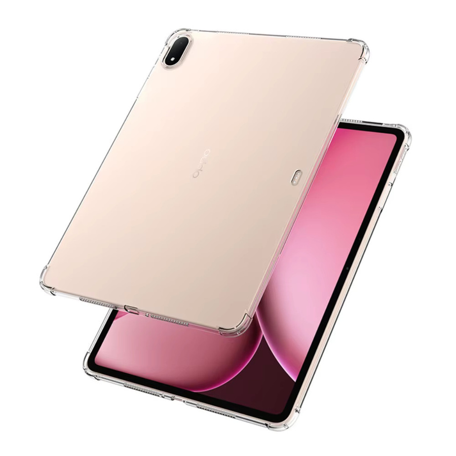 YOUQEEC Schutzhülle für OnePlus Pad 3 Pro und Oppo Pad 4 Pro 13,2 Zoll aus transparentem Silikon TPU mit Airbags und stoßfestem Design - Bild 2