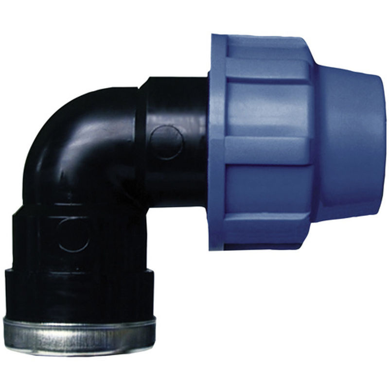 Cornat Winkel für PE-HD-Rohr aus Polypropylen 3/4 Zoll in Blauschwarz - Bild 2