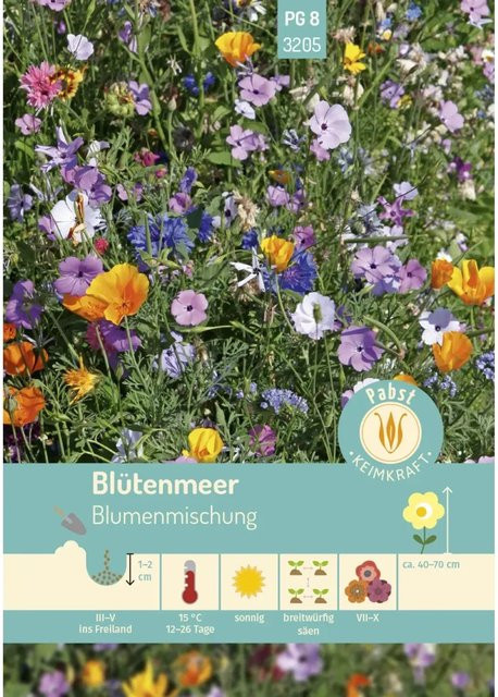 Pabst Keimkraft Blütenmeer Blumenmischung Saatgut für Sommer und Garten - Bild 1
