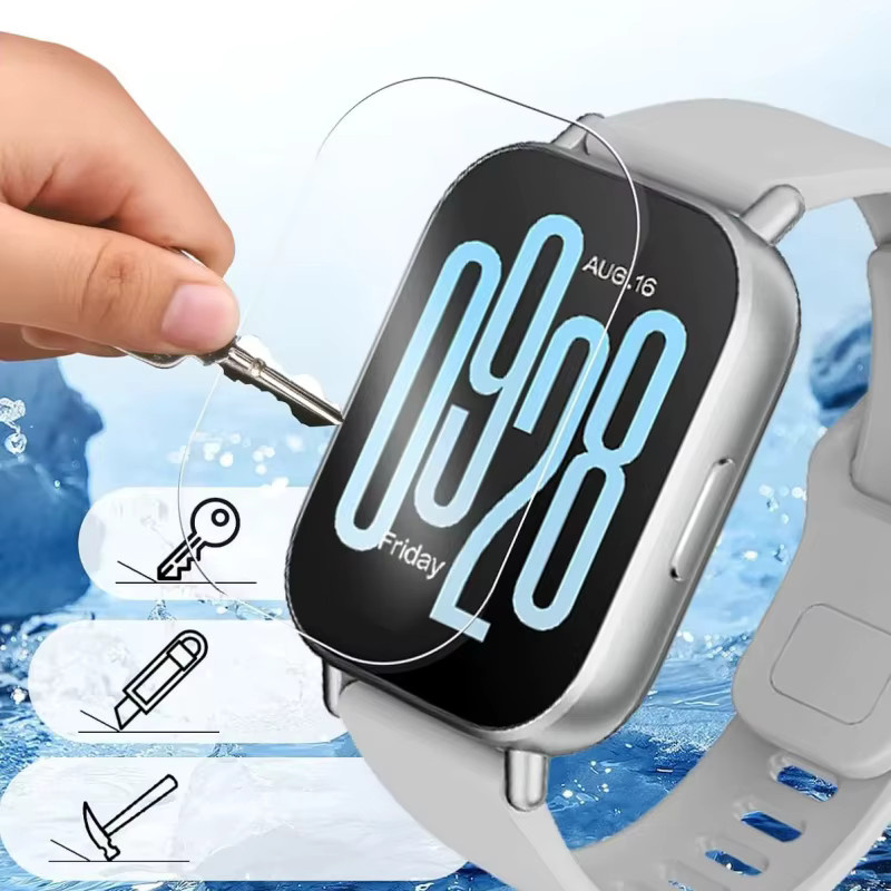 2 Stück Displayschutzfolie aus gehärtetem Glas für Xiaomi Redmi Watch 5 Lite, transparent - Bild 3