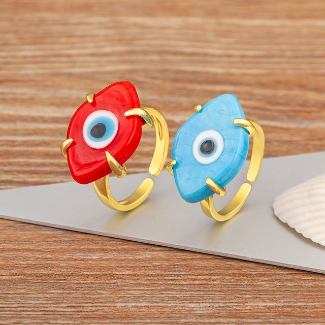 Nidin Ring, Evil Eye, Zirkonia, Gold, Damen - Bild 1