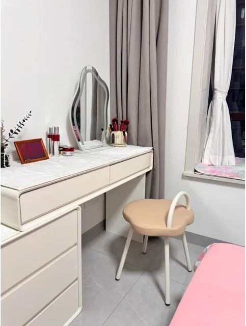 LIUSHADUOLA Cloud Make-up Hocker in Orange für das Mädchenschlafzimmer - Bild 1