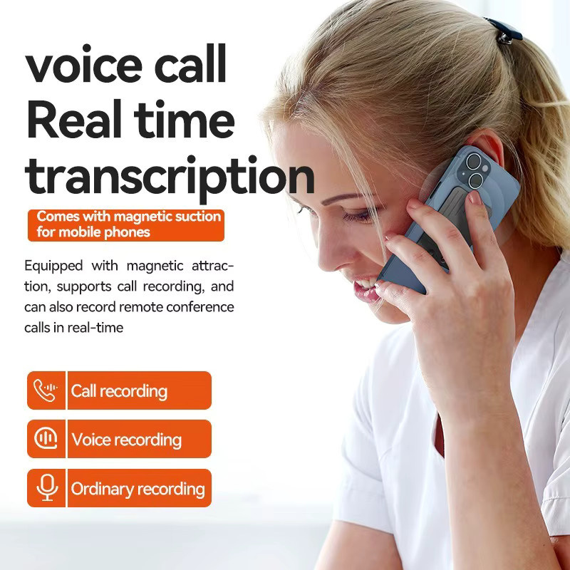 luxuglow AI Digital Voice Recorder mit ChatGPT-4 Technologie zur Transkription und Zusammenfassung, Schwarz - Bild 5