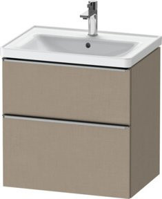 Duravit Waschtischunterschrank D-Neo in Beige Matt mit 1 Kasten und 1 Auszug, Breite: 63,4 cm, Tiefe: 45,2 cm - Bild 1