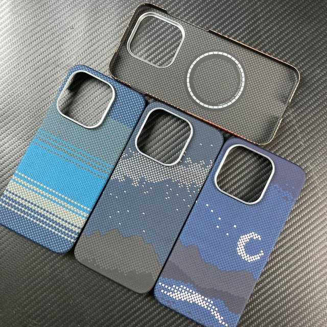 Ultradünne MagSafe Schutzhülle für OnePlus 15 aus Kevlar-Kohlefaser und Aramidfaser in Blau - Bild 1