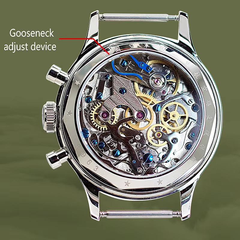STERN Chronograph, Handaufzug, Edelstahl, 38 mm, Textil/NATO, Herren - Bild 2
