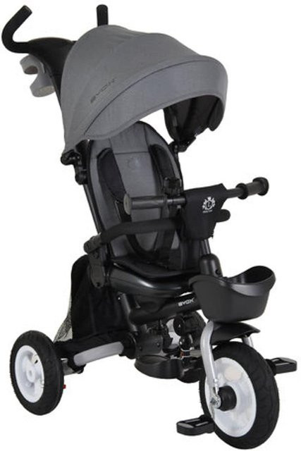 Byox Tricycle Flexy Lux 3 in 1 Dreirad, klappbar, Gummireifen, dunkelgrau - Bild 1