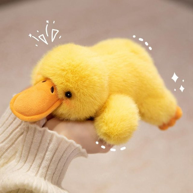 Yiran toy Mini Handflächen Haustiere Serie Plüschtiere, Frosch Pferd Ente Kuh, Bunt / Mehrfarbig - Bild 1