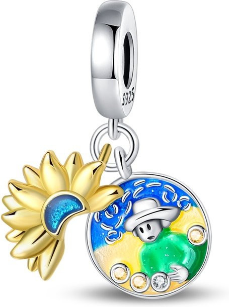 Charms Original Anhänger 925 Silber, vergoldet, Perle, Damen - Bild 1