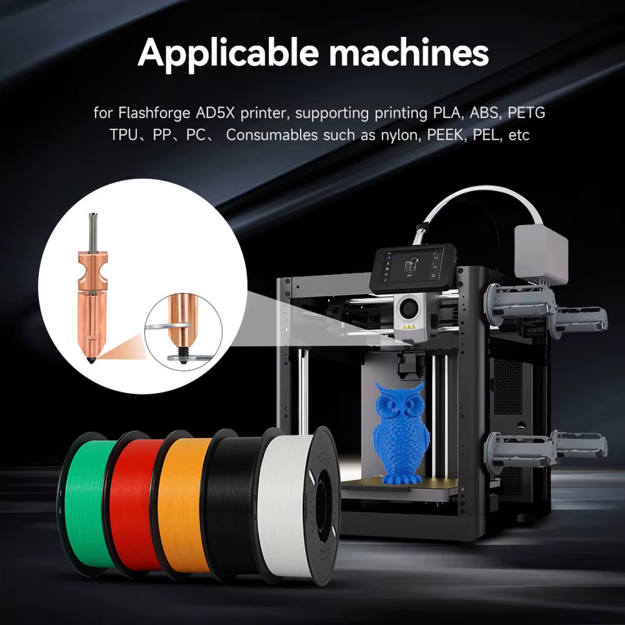 Flashforge Adventurer 5x AD5X Hotend Kit mit schnell abnehmbarer Düse und Schnellverschlussdüse - Bild 2