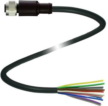 Pepperl+Fuchs Sensor-Aktor-Steckverbinder 70104467, konfektioniert, 12 Polzahl, Schwarz, Länge: 15 m - Bild 1