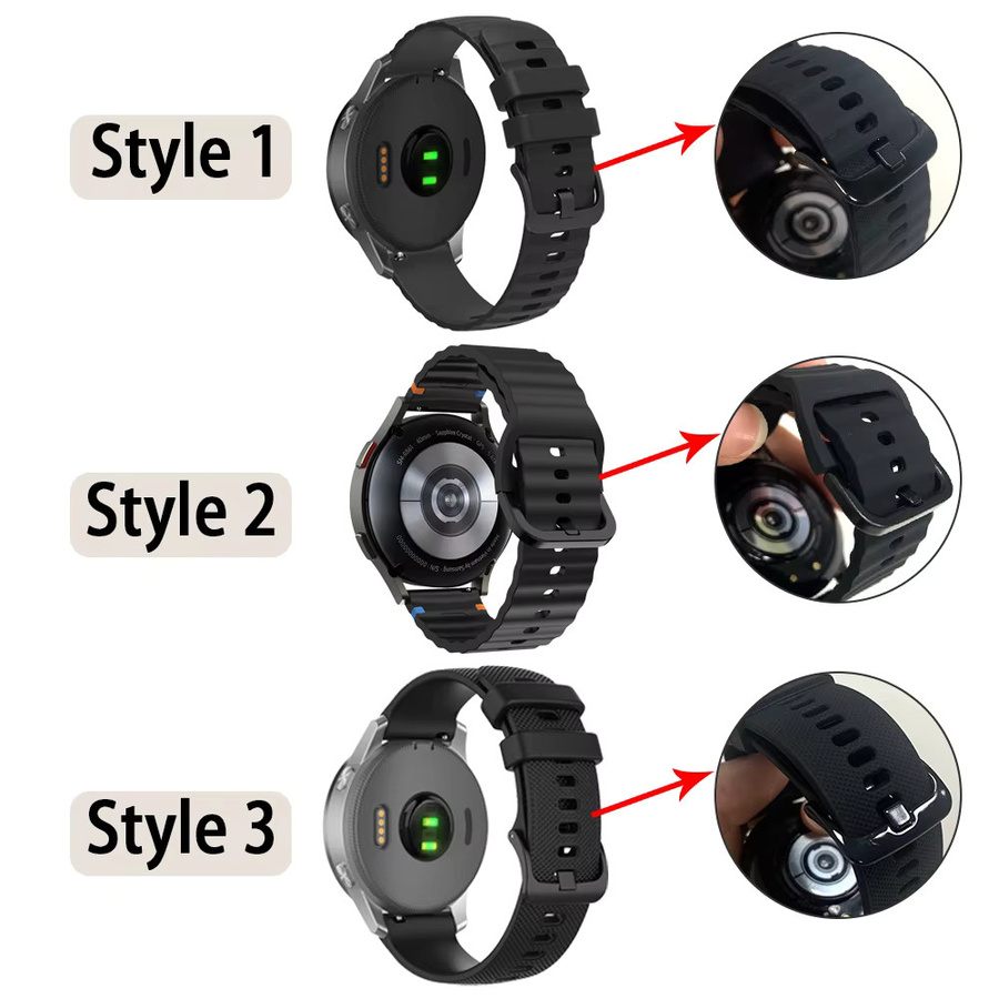 Huawei Uhrenarmband Silikon, 22 mm, 20 mm, Unisex - Bild 2