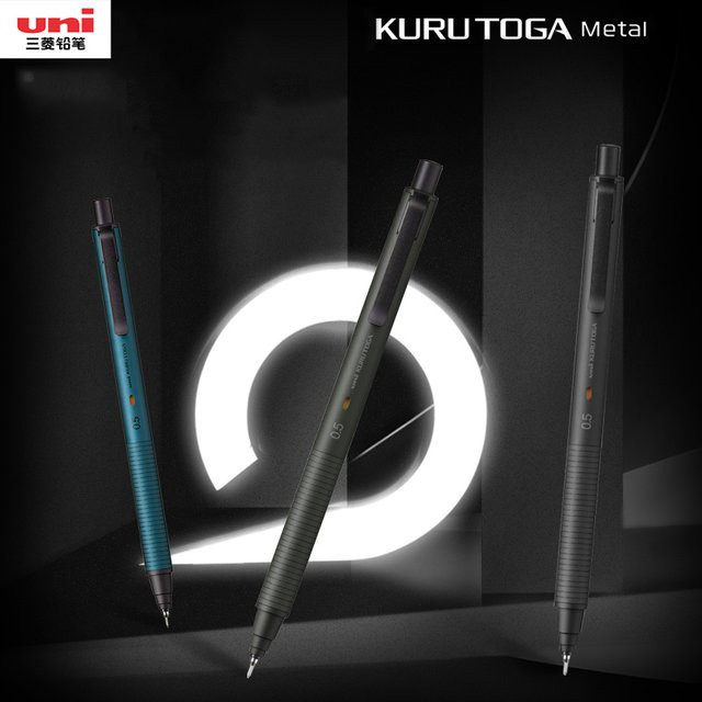 Uniball Kuru Toga Druckbleistift mit 0,5 mm Mine und automatischer Drehtechnik in Graphit - Bild 1