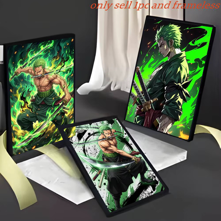 One Piece Zoro Anime Swordsman Poster von Bandai als wasserfeste Wandillustration in Mehrfarben - Bild 2