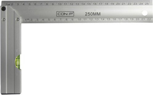 Connex Schreinerwinkel aus Aluminium in Silber, B: 25,0 cm, H: 16,4 cm - Bild 1