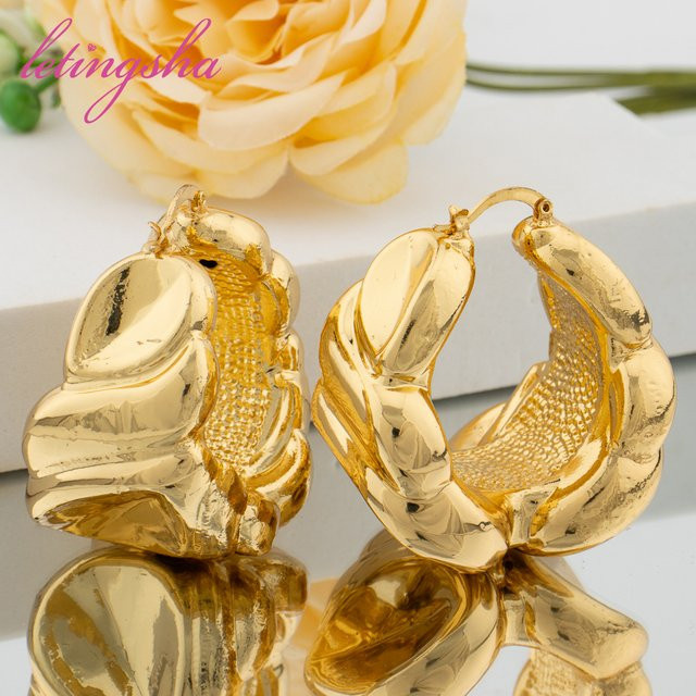 LETINGSHA Creolen, Gold, Damen - Bild 1