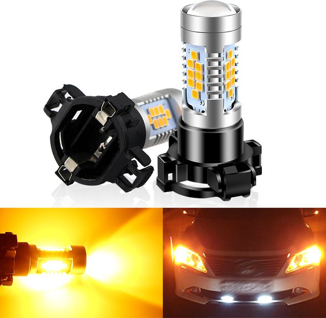 APMATAUTO 2er-Set LED Blinkerlampen PY24W PH24WY 5200s Canbus Fehlerfrei 6W 30SMD 12V - Bild 1