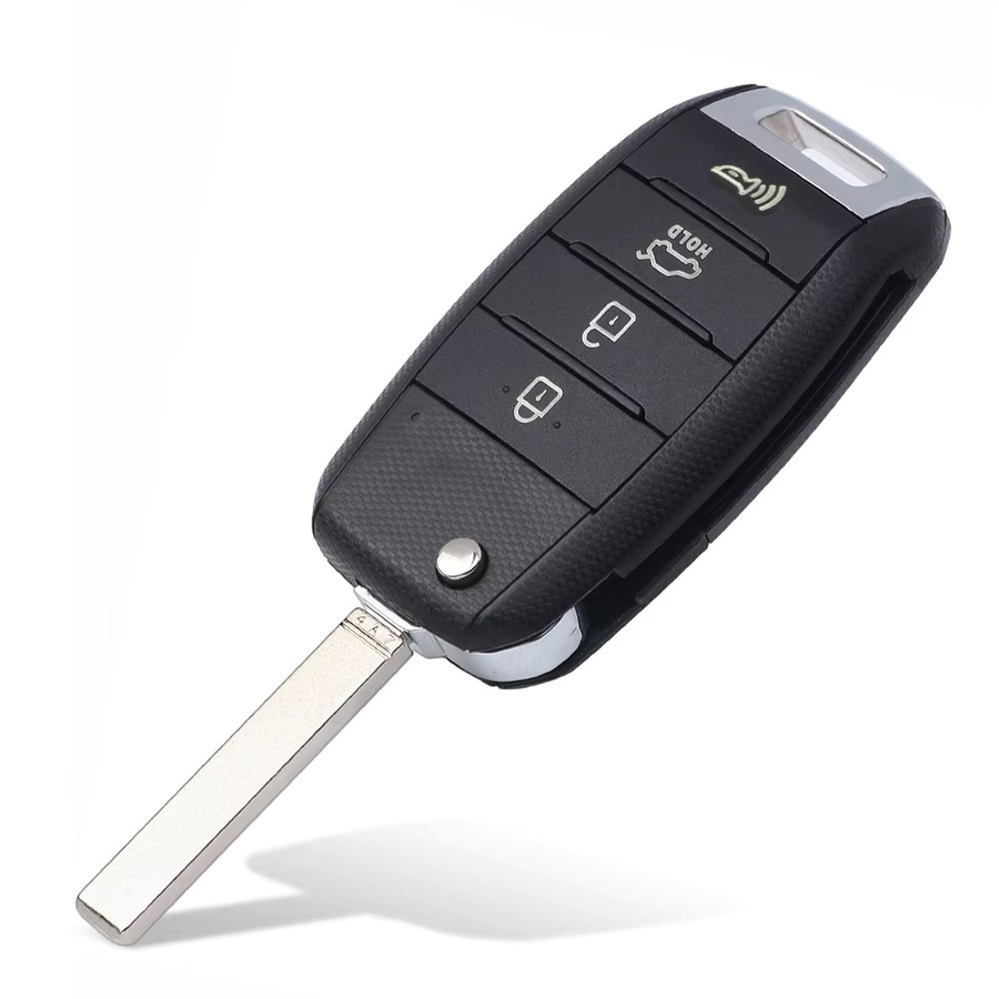DIYKEY Fernschlüsselanhänger für Hyundai Accent 2017-2021, 434 MHz mit 4D70 Chip, Schwarz - Bild 2