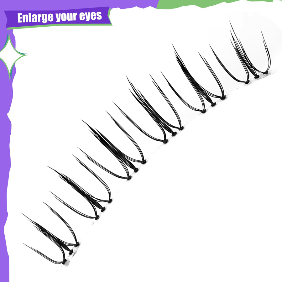 Cotremyp Wispy Manga Kunstwimpern, 5 Paar, Damen, transparent - Bild 4