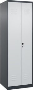 C+P PSA Doppel-Spind Classic PLUS mit 2 Abteilen, Anthrazitgrau und Lichtgrau, H x B x T: 185 x 60 x 50 cm - Bild 1
