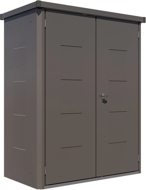 Telluria Gartenbox Giarmadio aus verzinktem Stahl in Anthrazit, B/H/T: 154 x 193 x 88 cm - Bild 1