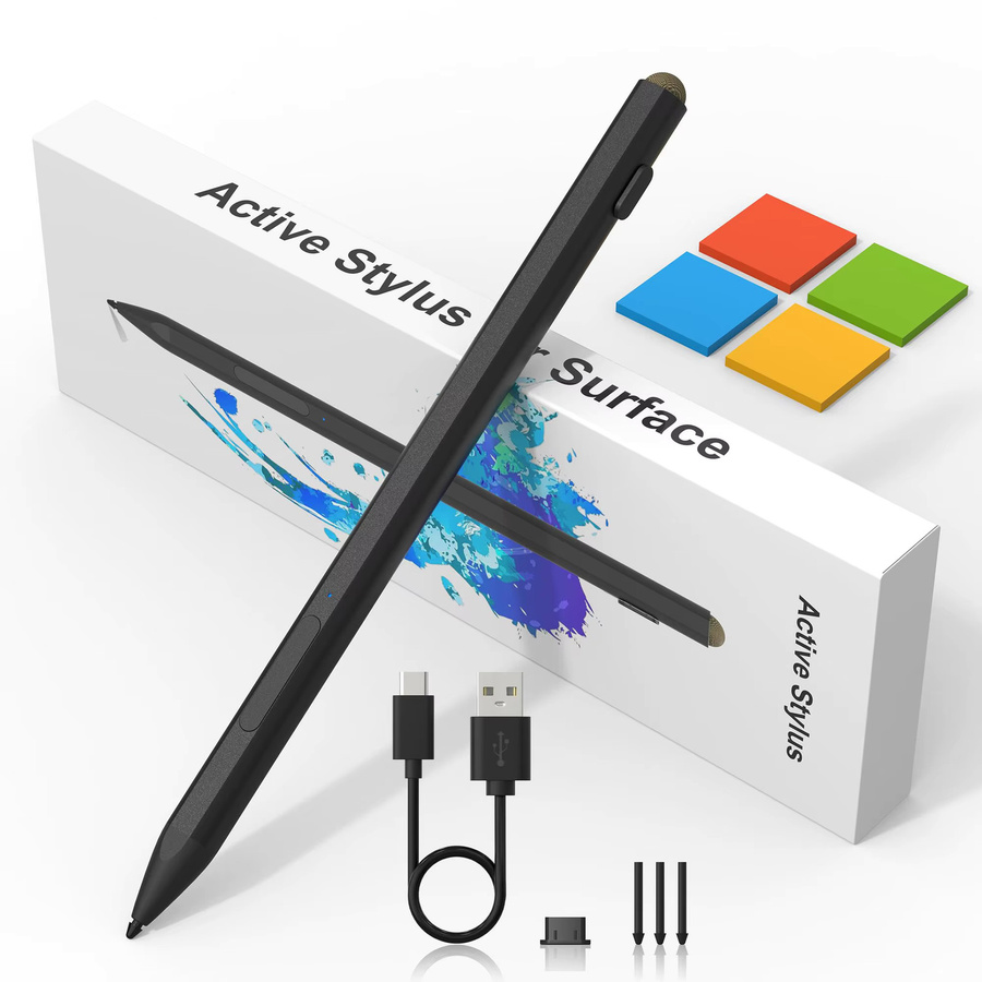Microsoft Stylus-Stift in Schwarz mit 4096 Druckstufen für Surface Pro und Surface Go Modelle - Bild 1