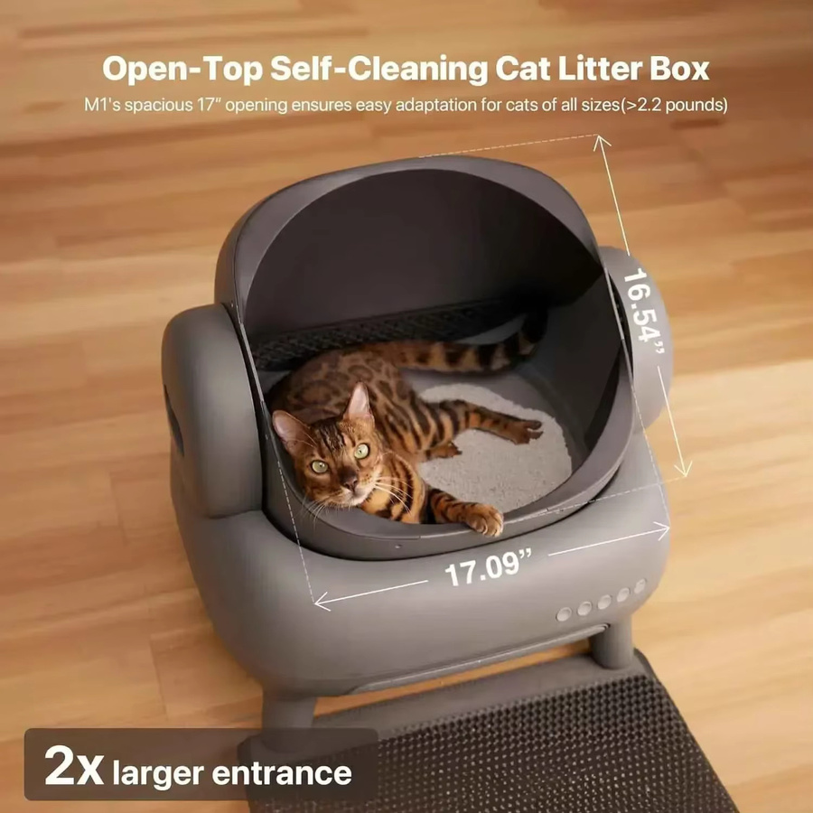 Neakasa M1 Automatische Katzentoilette mit App-Steuerung, Selbstreinigend, Grau - Bild 4
